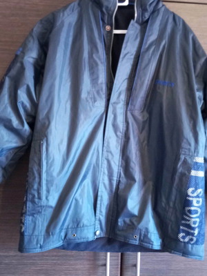 Men's sport jacket with lining like new, dark blue size L