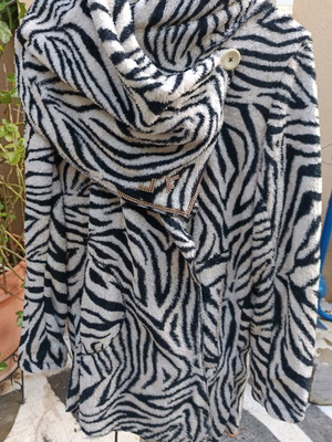 Zebra Pattern Outerwear Like New One Size