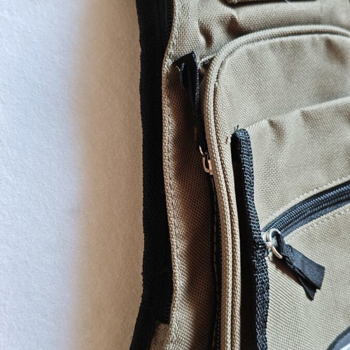 Nescafé Sling Bag new, khaki/beige, multiple compartments