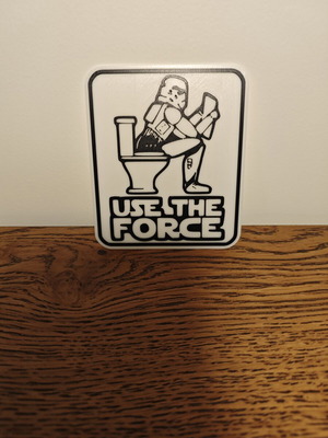 Star Wars bathroom door sign like new