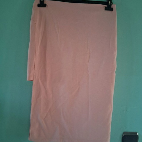 Minkpink skirt new size M beige pink with slit and high waist