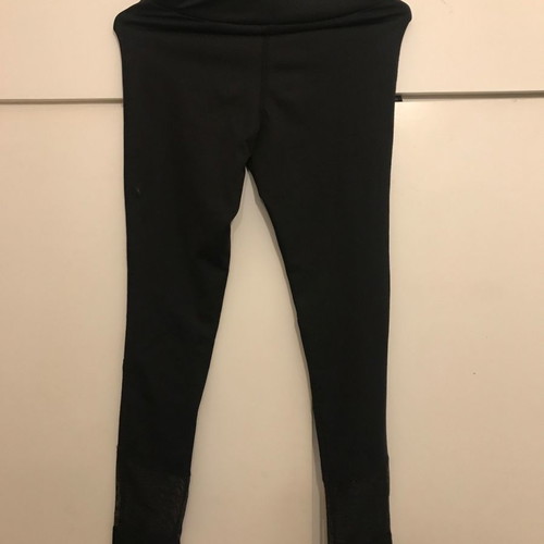 Women's leggings with mesh used, size medium, black