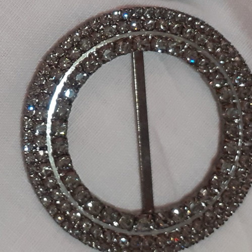Swarovski belt buckle beige new in light brown color