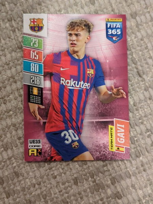 GAVI #UE35 Rookie RC Barcelona Panini Adrenalyn XL Fifa 365 2022 like new