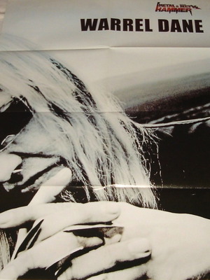 Αφίσα Warrel Dane (Nevermore) σαν καινούργια, διπλής όψης