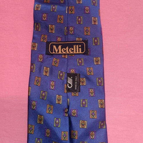 Vintage Italian Metelli Tie like new, blue