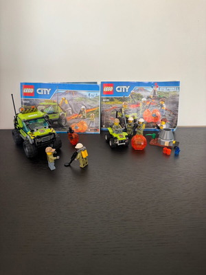 Lego City Volcano Explorers 2 σετ μεταχειρισμένα (60120 & 60121)