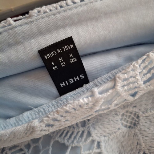 Set skirt and top turquoise like new, size Medium