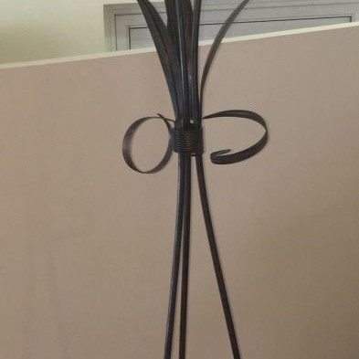 Handmade floor lamp new with blown glass Gallis