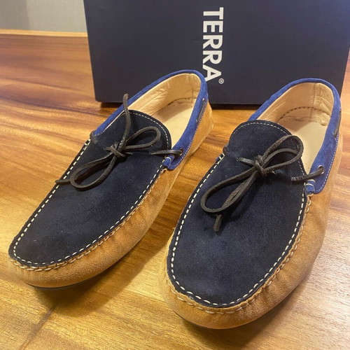 Terra loafers size 45 like new, blue and brown