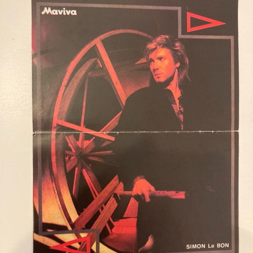 Simon Le Bon - Michael J Fox Poster from Manina magazine In good condition Price 5 Euro