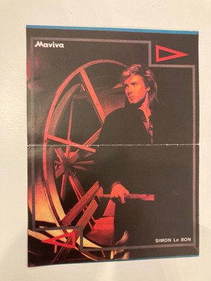 Simon Le Bon - Michael J Fox Αφίσα από περιοδικό Μανίνα Σε καλή κατάσταση Τιμή 5 Ευρώ
