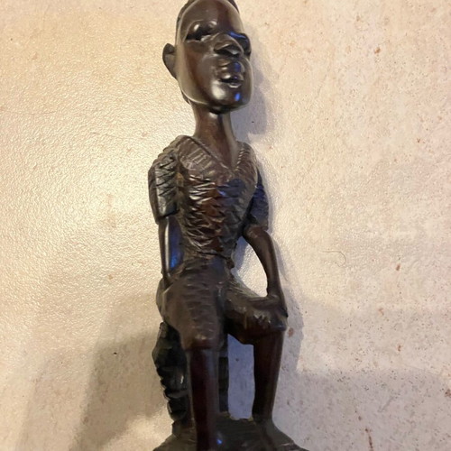 Ebony sculpture human figure like new