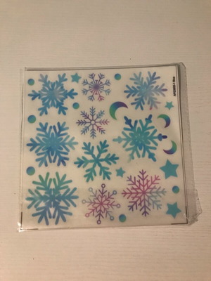 Phosphorescent stickers snowflakes, moon and stars new