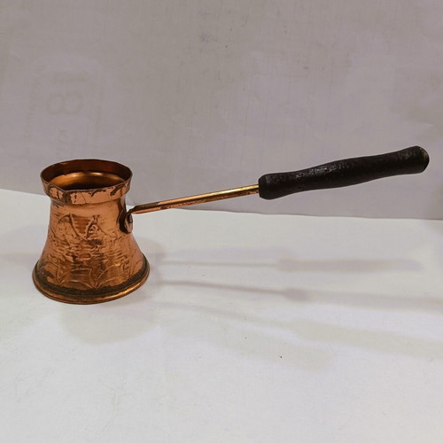 Vintage Copper Engraved Briki like new Collectible Decorative Item