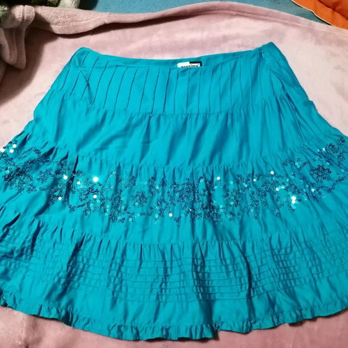 Anonima seersucker skirt XL new