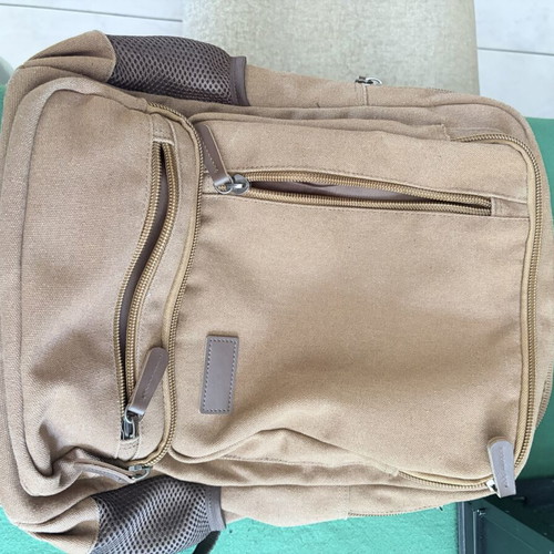 Backpack with reinforced durability, 16" capacity, multiple compartments