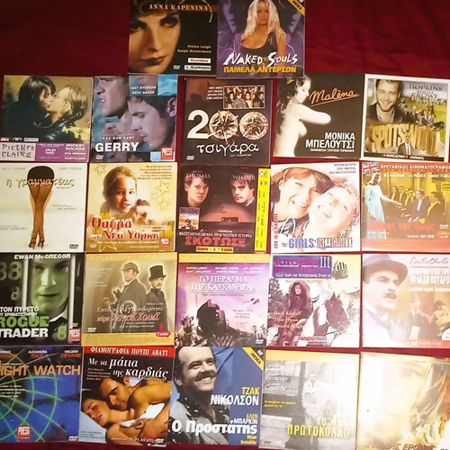 Movies used, pack of 22 dubbed DVDs