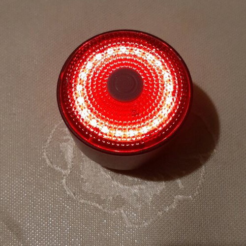 Rechargeable bicycle light with activation and braking sensor new