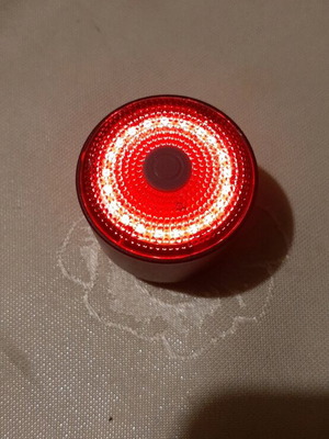 Rechargeable bicycle light with activation and braking sensor new