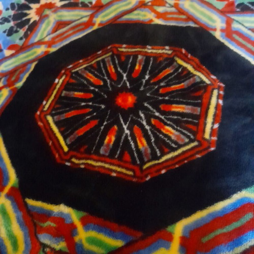 Vintage Velour Blanket double size new old stock