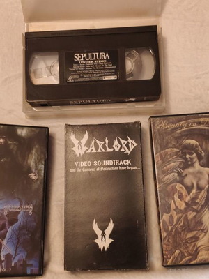 Βιντεοκασέτες VHS μεταχειρισμένες, Sepultura, Beauty in Darkness, My Dying Bride, Cannibal Corpse