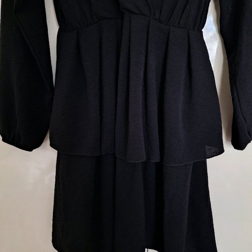 Wrap dress like new, black, size M