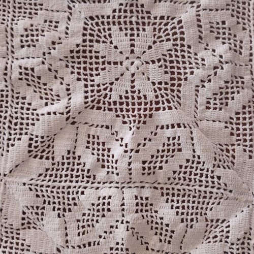 Vintage salon set 4 pcs handmade crochet, like new