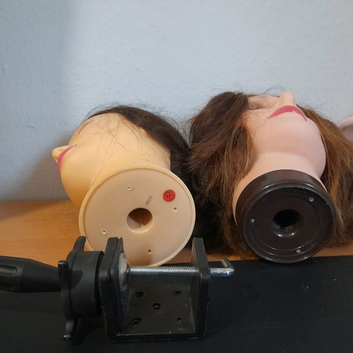 Practice hairdressing dolls used, pack of 2