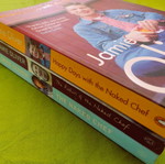 Jamie Oliver cook books used, set of 3 volumes