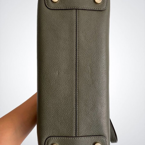 Michael Michael Kors Mercer leather tote bag like new, shoulder, olive