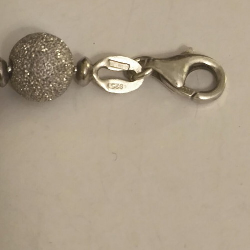 Silver 925 solid necklace 51 grams, 3 shades, 47 cm