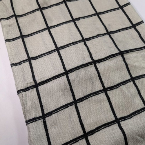 Scarf used 140x140cm black and white