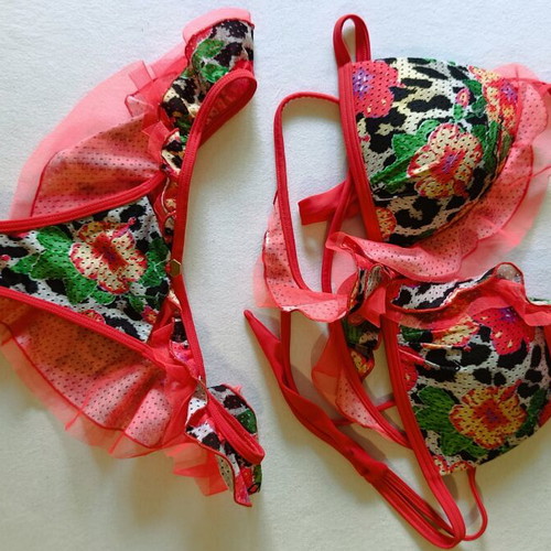 Med bikini red size small new
