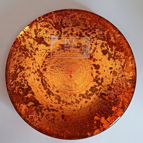 IVV decorative glass plates like new, set of 2, 15cm