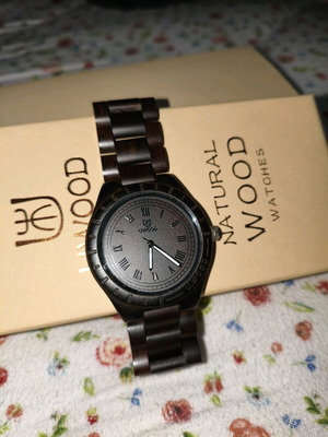 UWOOD Αυθεντικό Ρολόι Ξύλου Καινούργιο Αναλογικό