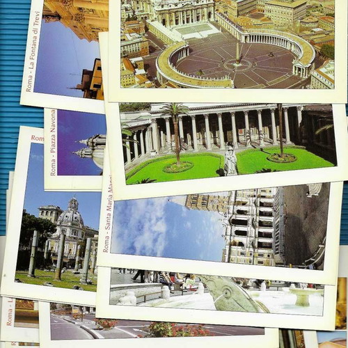Roma 20 Color Postcards used, Serie I Terzo Millennio