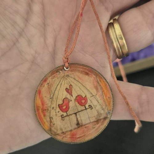 Handmade jewelry set like new with vintage aesthetic