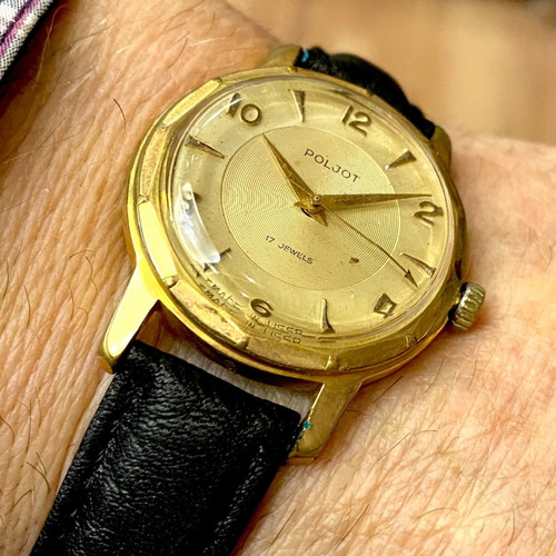 Poljot mechanical watch used, Russian made 1960
