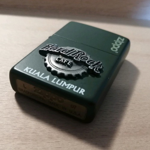 Zippo lighter used from Hard Rock Cafe Kuala Lumpur collection
