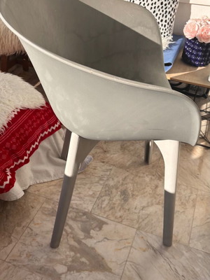 Praktiker DIVA grey plastic chair