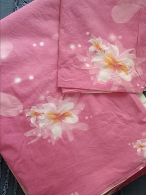 Single cotton duvet cover with pillowcase like new, approx. 155x220 cm