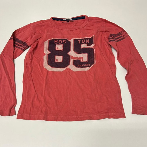Tommy Hilfiger long-sleeve cotton red sweatshirt size 8 years (128 cm)
