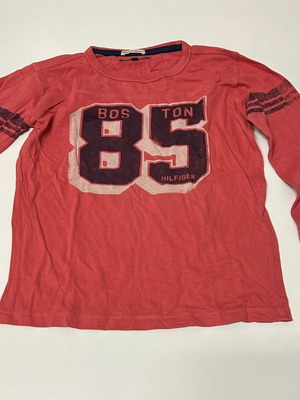 Tommy Hilfiger long-sleeve cotton red sweatshirt size 8 years (128 cm)