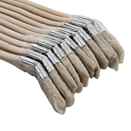 Angle paint brushes new, set of 10 pieces
