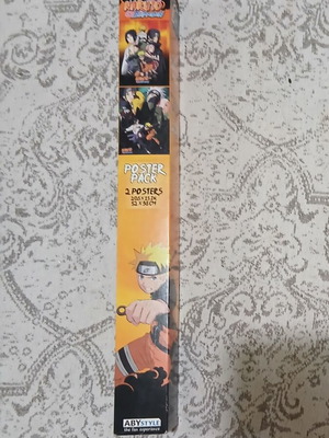 Naruto posters pack like new, 2 pieces 38 x 52 cm