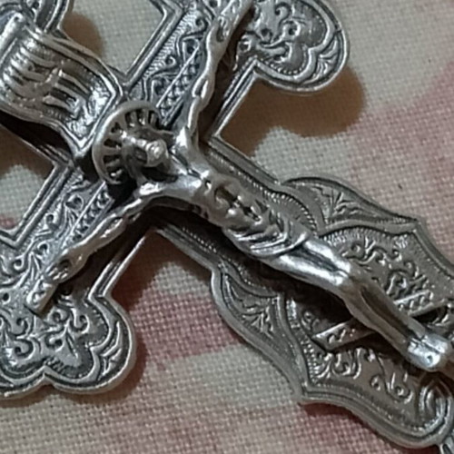 Byzantine Silver Cross with Chain new, 18.66g