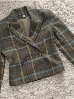 TSEKLENIS jacket used, vintage green, size M 38 10