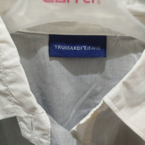Αμάνικο ριγέ πουκάμισο Trussardi μεταχειρισμένο, μέγεθος XL