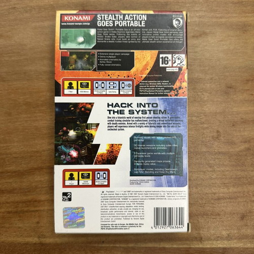 Metal Gear Solid Portable Ops + Coded Arms Double Pack PSP like new